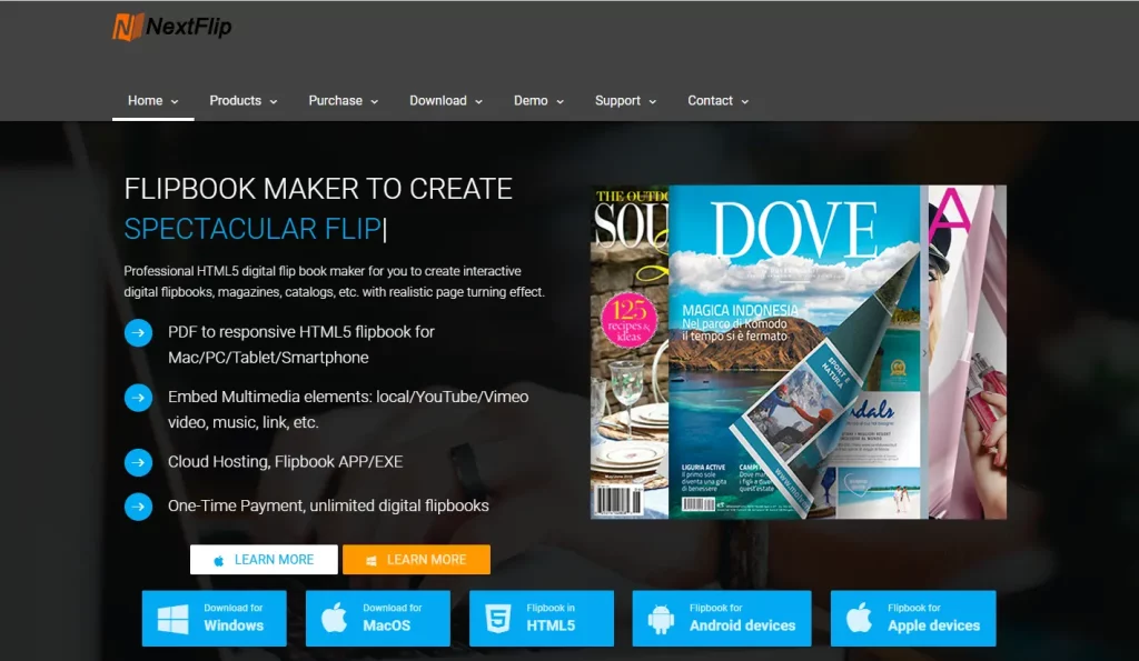 PDF フリップブック ソフトウェア - 次のフリップブック メーカー