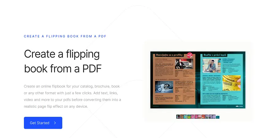 pdf لتحويل flipbook