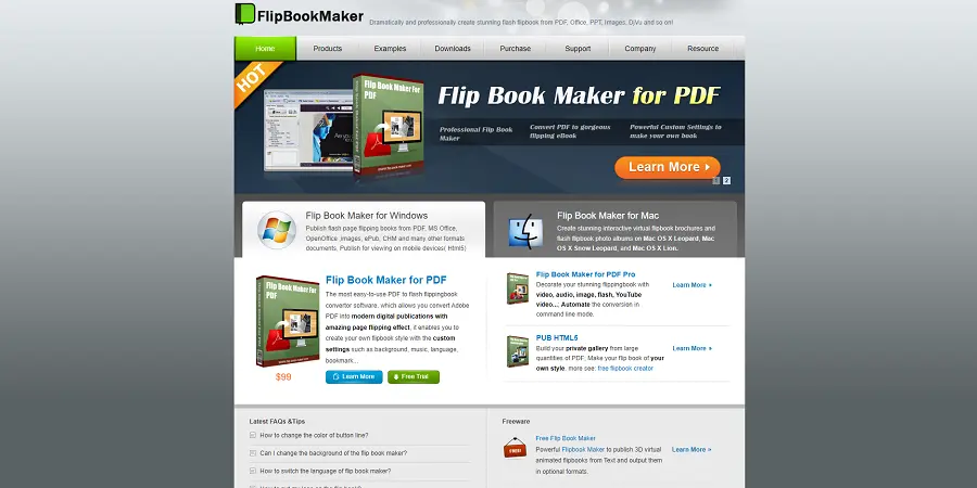 digitális flipbook készítő