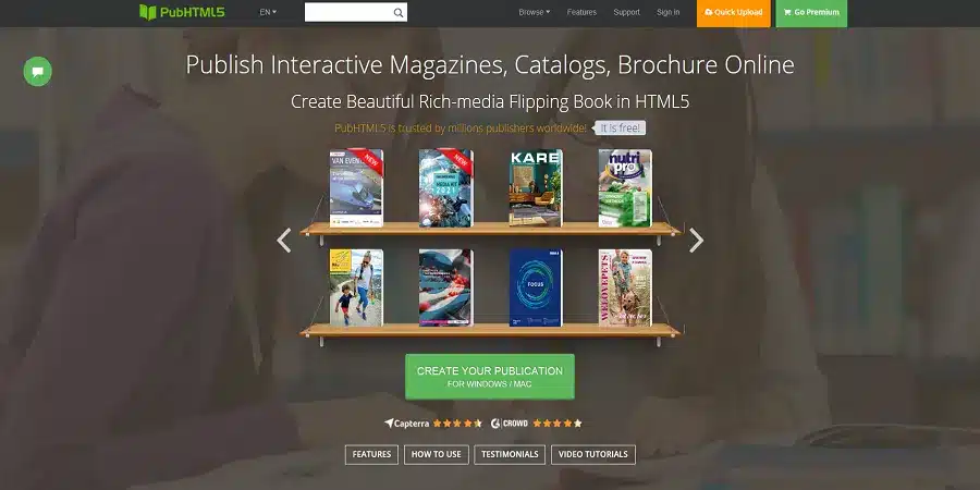 interactive magazine creator