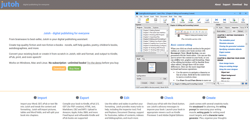 software de edição de ebook
