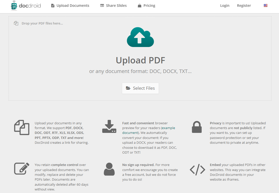 เว็บไซต์แบ่งปันไฟล์ PDF