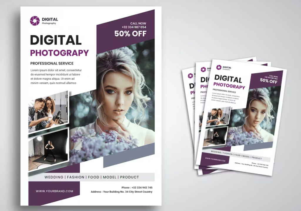 Digital Photography Flyer Example