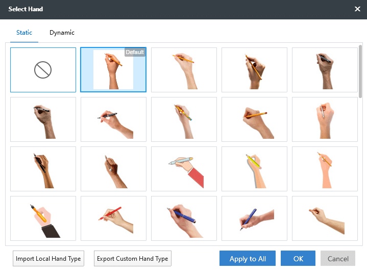 hand animations in mango whiteboard animation maker