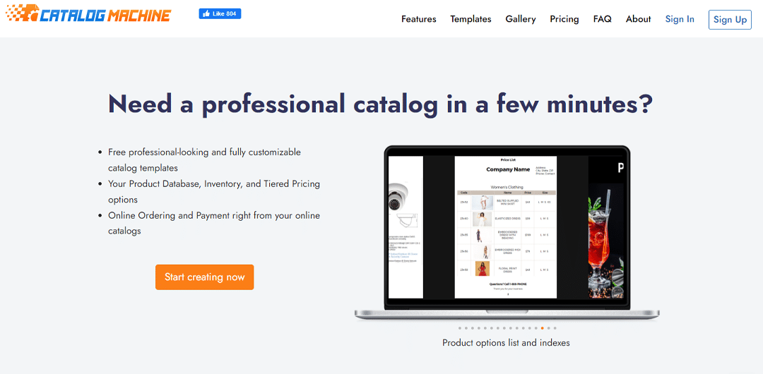 Catalog Machine digital product catalog software