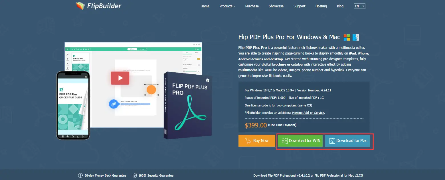 Bộ chuyển đổi sách lật-Flip PDF Plus Pro