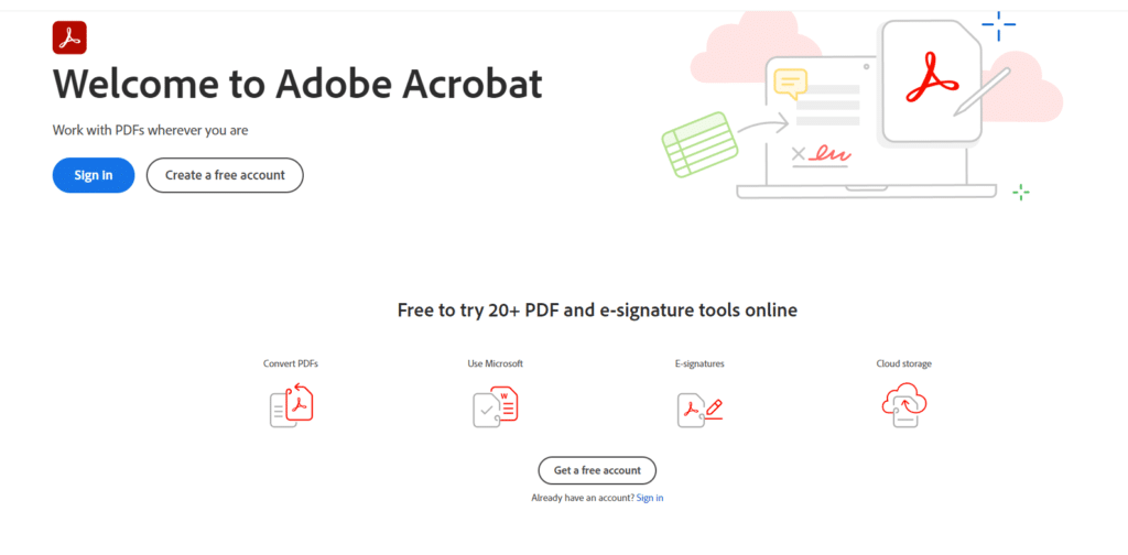 OCR ツール-Acrobat Adobe