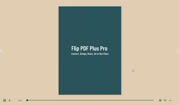 incorpora il flipbook come gif