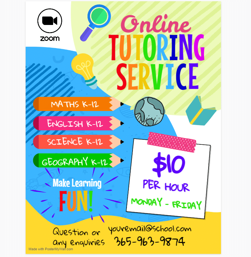 8 Editable Tutoring Flyer Templates Free Download Word PDF PSD