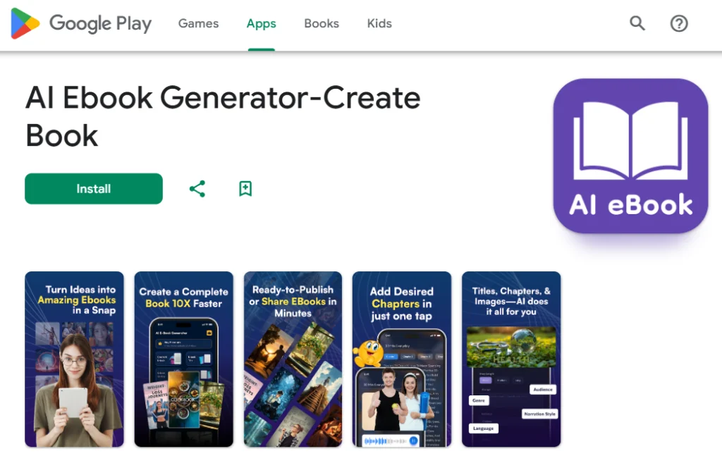 creatore di ebook con intelligenza artificiale