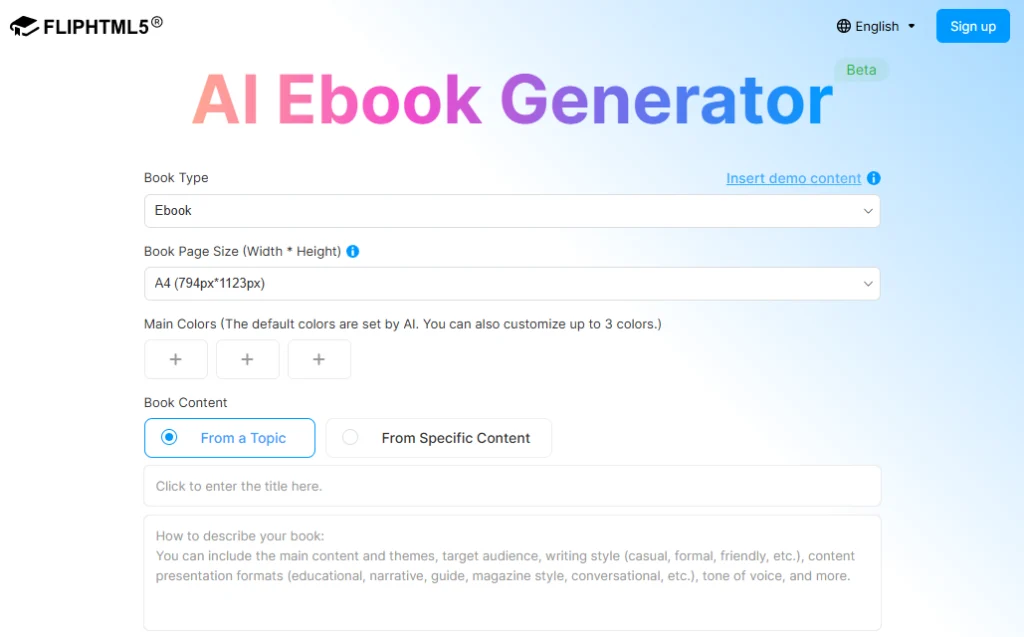 generatore di ebook con intelligenza artificiale gratuito