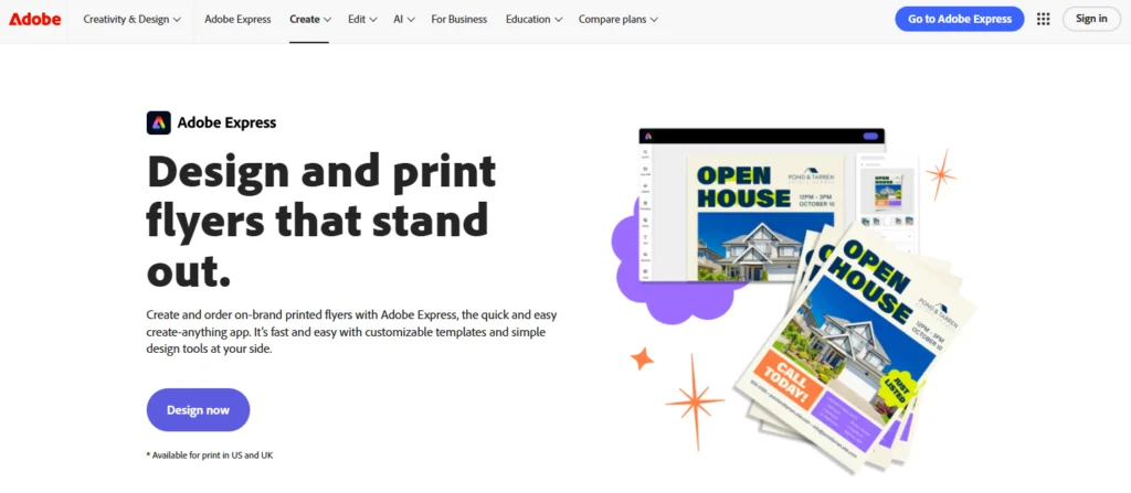 Adobe Express, creatore di volantini online gratuito