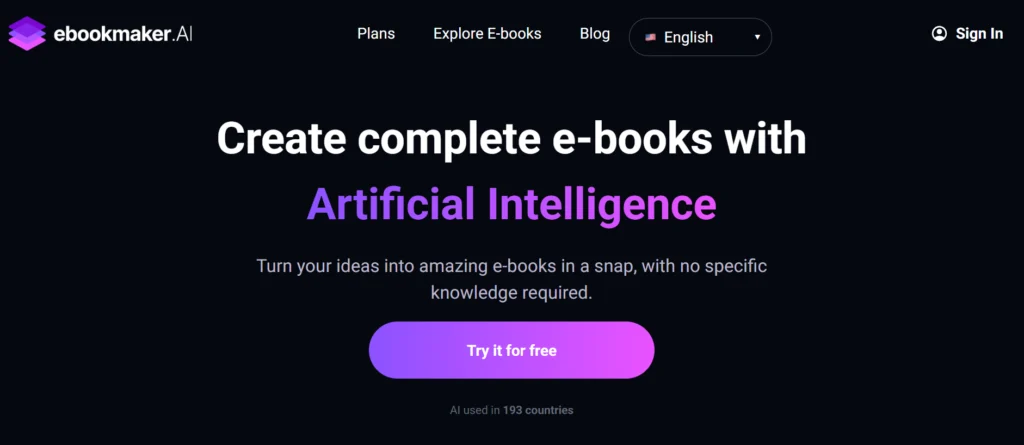 AI ebook maker