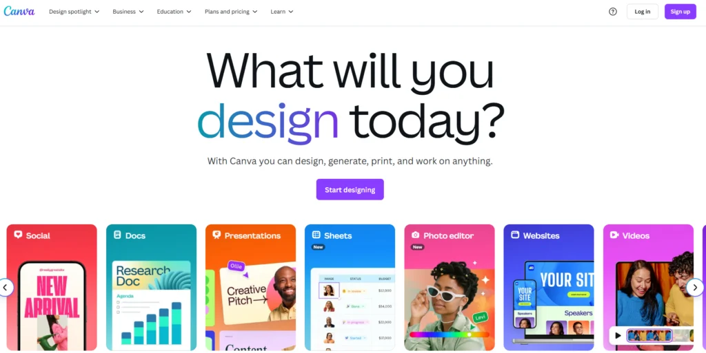 creatore di volantini online gratuito Canva