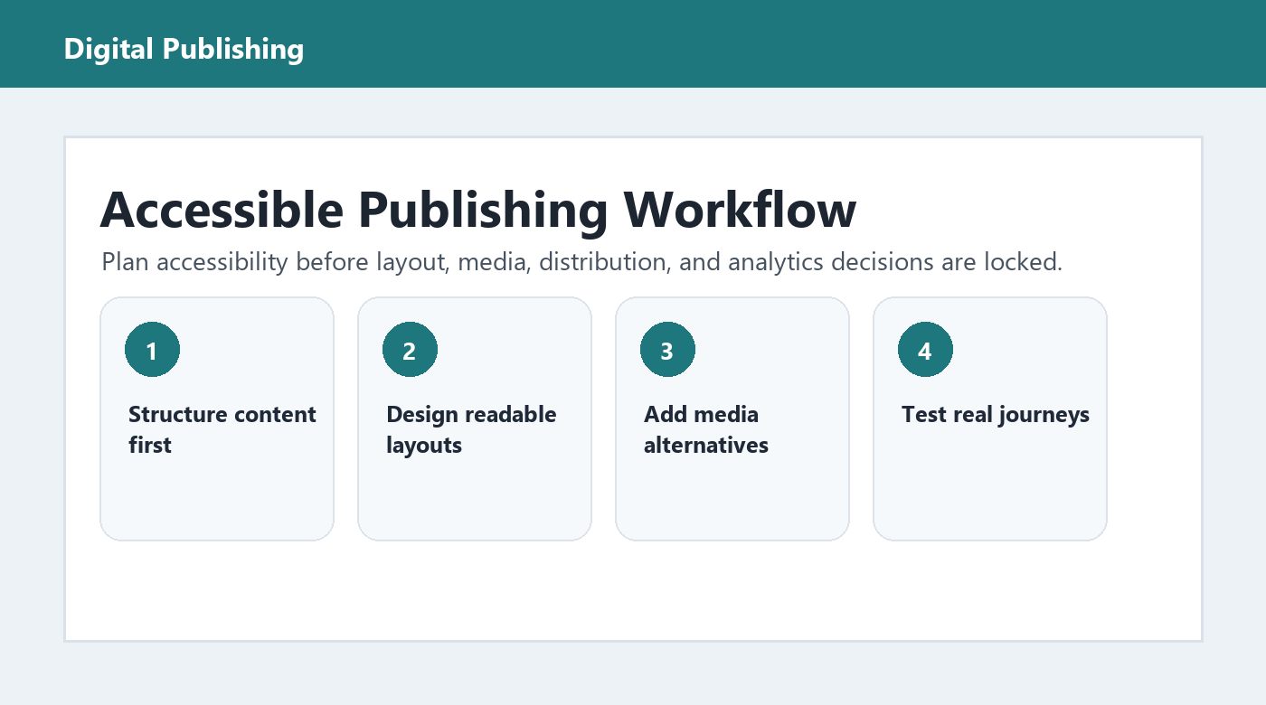 Accessible Digital Publishing Workflow: A Practical Checklist
