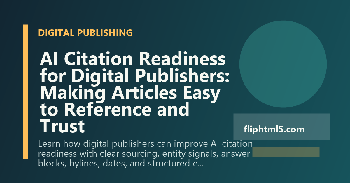 Préparation des éditeurs numériques à la citation par l'IA : faciliter la référencement et la fiabilité des articles